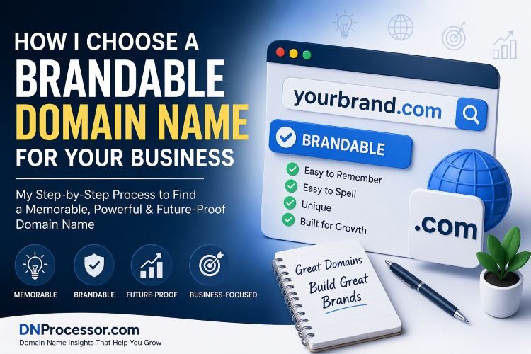 Choosing a brandable domain name