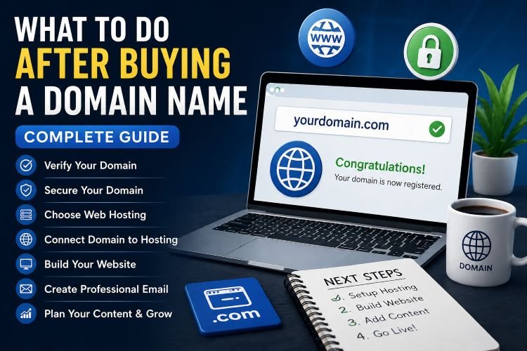 What to do after buying a domain name