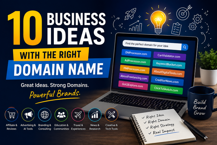 Business ideas and the right domain