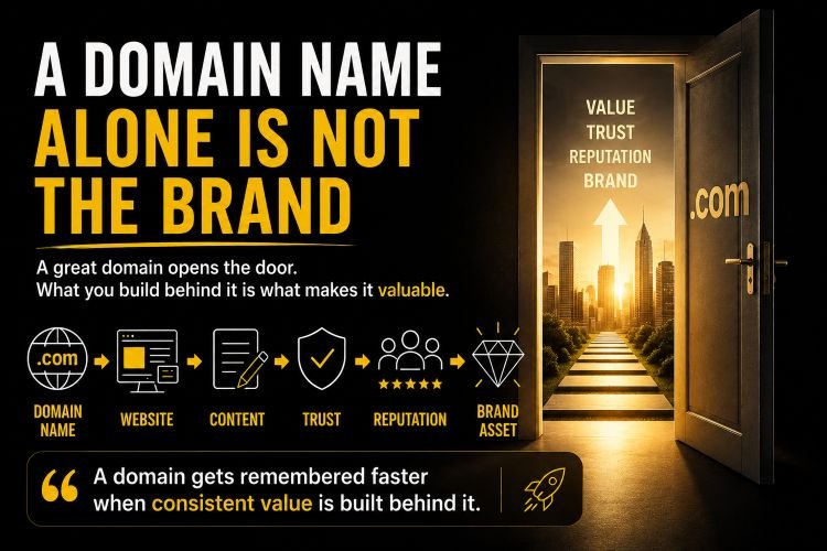 Domain to brand build your value