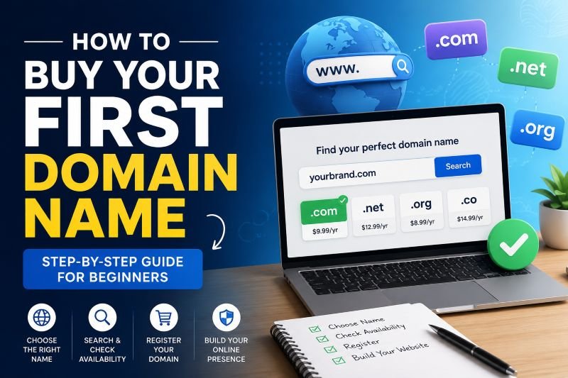 How to buy your first domain name